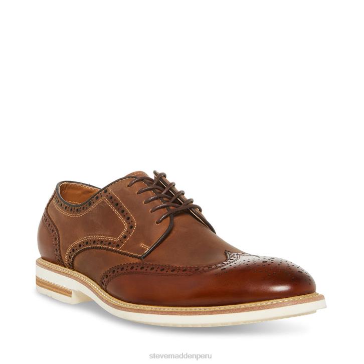 Steve Madden calzado hombres kadynn 4DZJ1035 cuero marrón