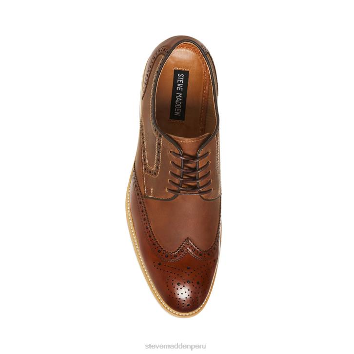 Steve Madden calzado hombres kadynn 4DZJ1035 cuero marrón