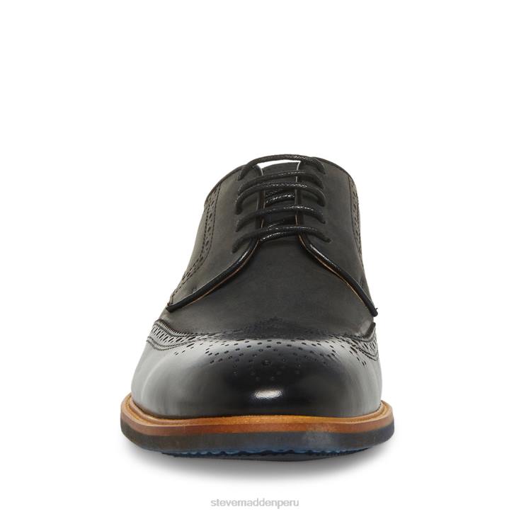 Steve Madden calzado hombres kadynn 4DZJ1039 cuero negro