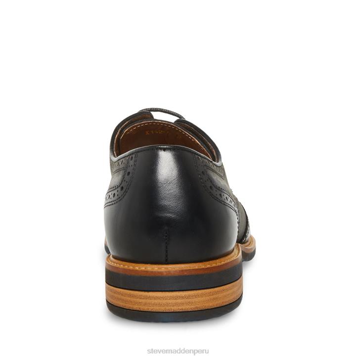 Steve Madden calzado hombres kadynn 4DZJ1039 cuero negro