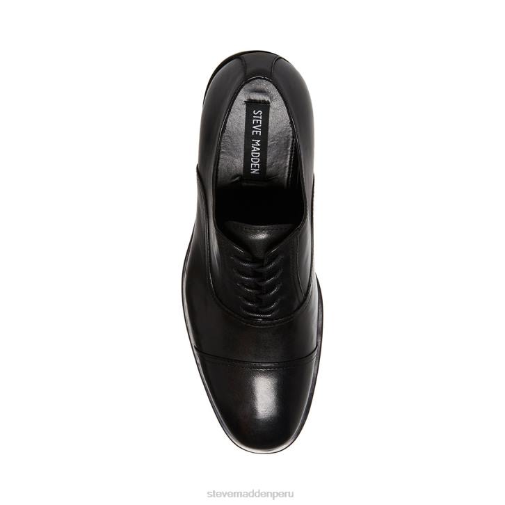 Steve Madden calzado hombres princeton 4DZJ1037 cuero negro