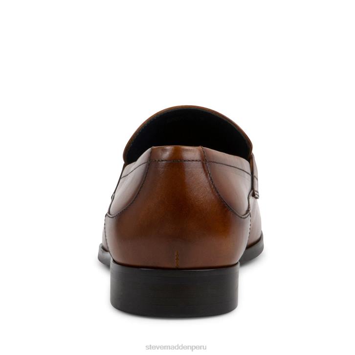 Steve Madden calzado hombres valón 4DZJ1040 cuero marrón