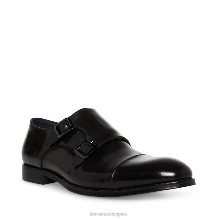 Steve Madden calzado hombres zaven 4DZJ1032 cuero negro