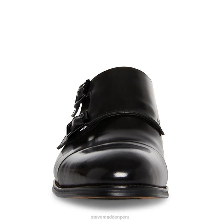 Steve Madden calzado hombres zaven 4DZJ1032 cuero negro