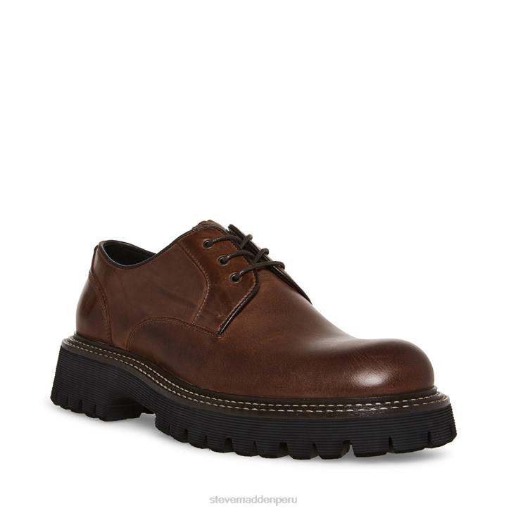 Steve Madden calzado hombres zylen 4DZJ1029 cuero marrón