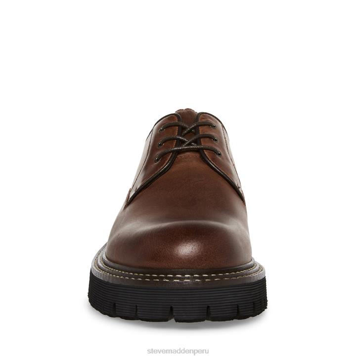 Steve Madden calzado hombres zylen 4DZJ1029 cuero marrón