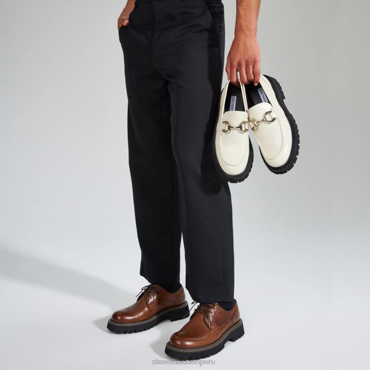 Steve Madden calzado hombres zylen 4DZJ1029 cuero marrón