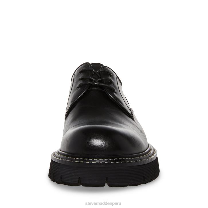 Steve Madden calzado hombres zylen 4DZJ993 cuero negro