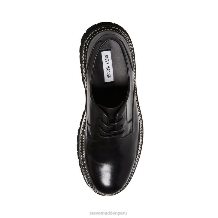 Steve Madden calzado hombres zylen 4DZJ993 cuero negro