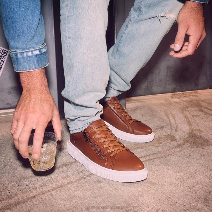 Steve Madden calzado hombres niziam 4DZJ912 cuero marrón