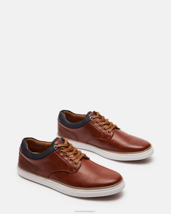 Steve Madden calzado hombres quebrada 4DZJ898 cuero marrón