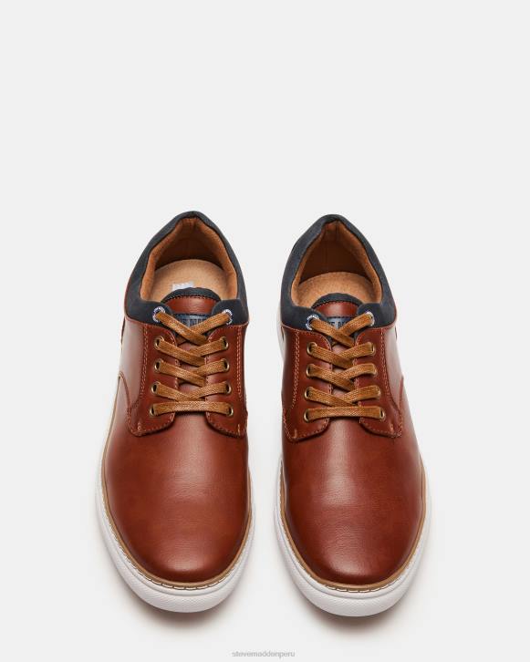 Steve Madden calzado hombres quebrada 4DZJ898 cuero marrón
