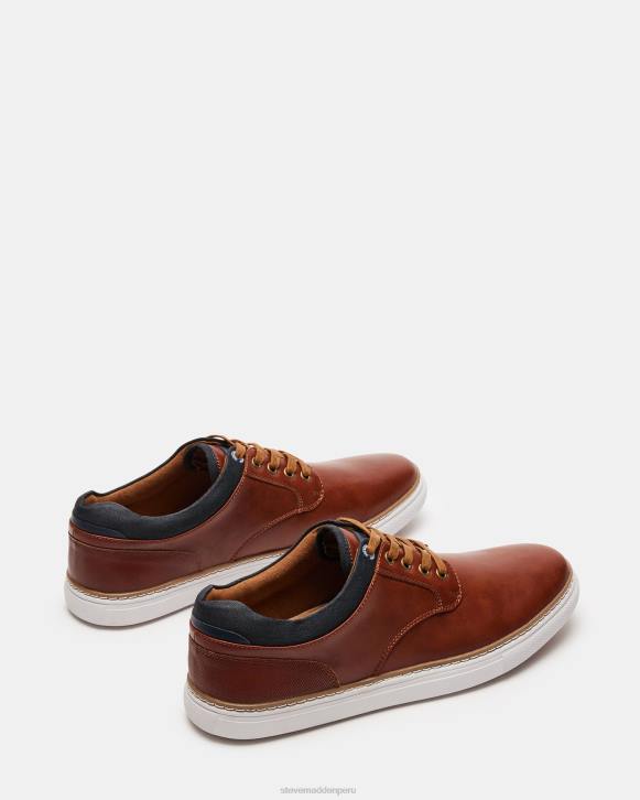 Steve Madden calzado hombres quebrada 4DZJ898 cuero marrón