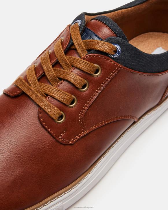 Steve Madden calzado hombres quebrada 4DZJ898 cuero marrón