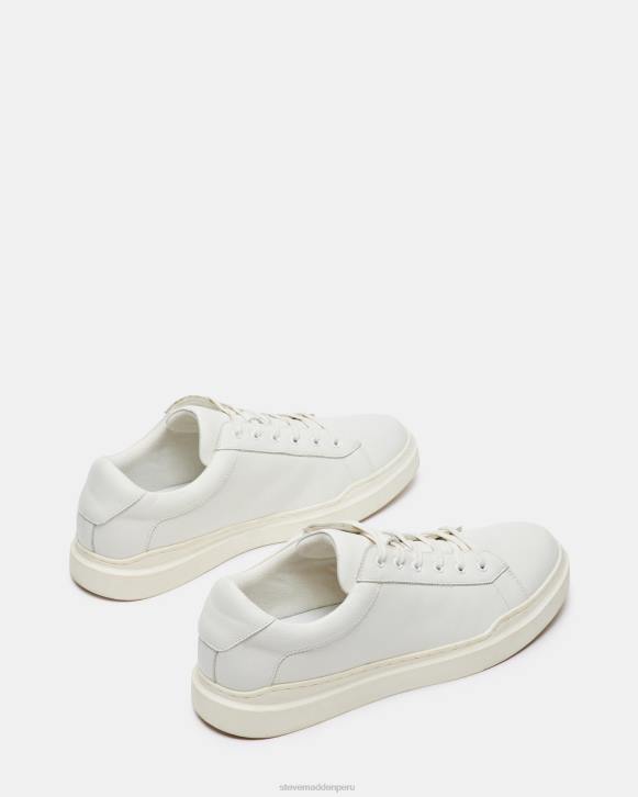 Steve Madden calzado hombres tilton 4DZJ896 cuero blanco