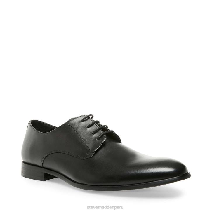 Steve Madden calzado hombres presa 4DZJ1047 cuero negro