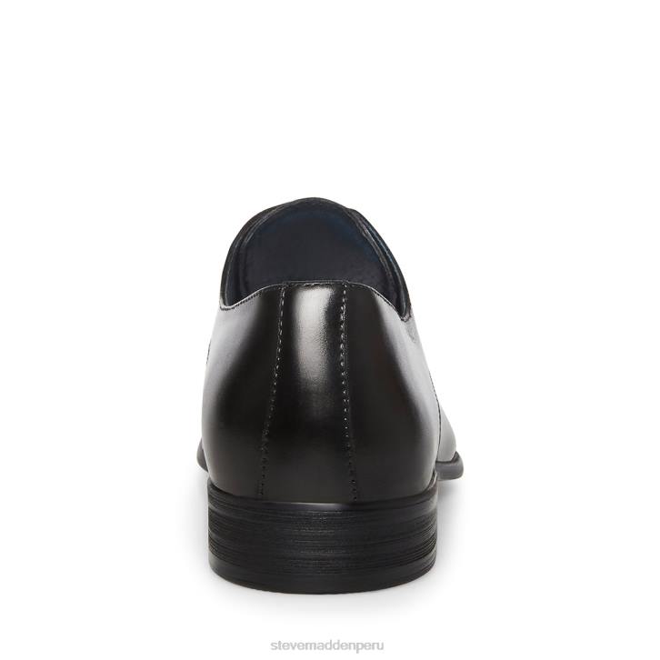 Steve Madden calzado hombres pretendientes 4DZJ1052 cuero negro