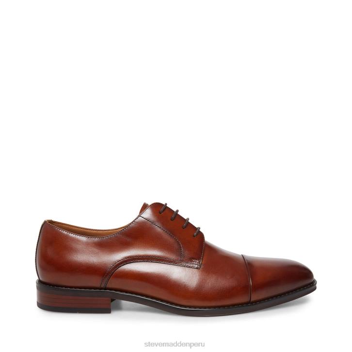 Steve Madden calzado hombres trama 4DZJ1067 cuero marrón