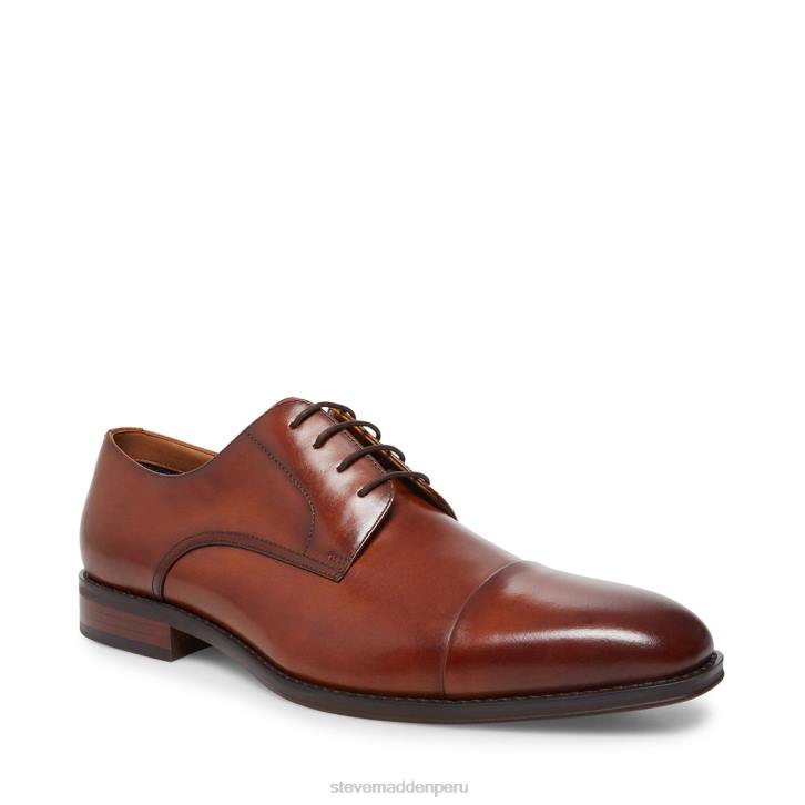 Steve Madden calzado hombres trama 4DZJ1067 cuero marrón
