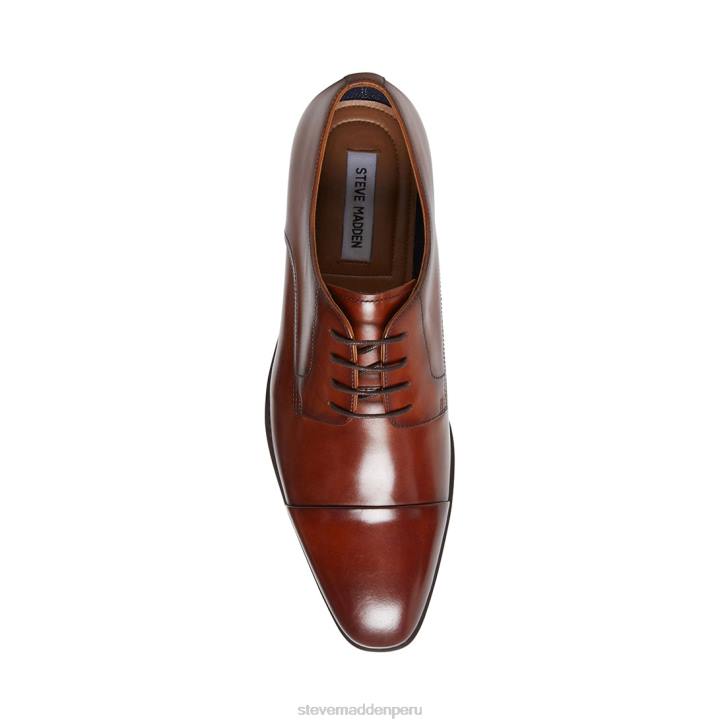 Steve Madden calzado hombres trama 4DZJ1067 cuero marrón