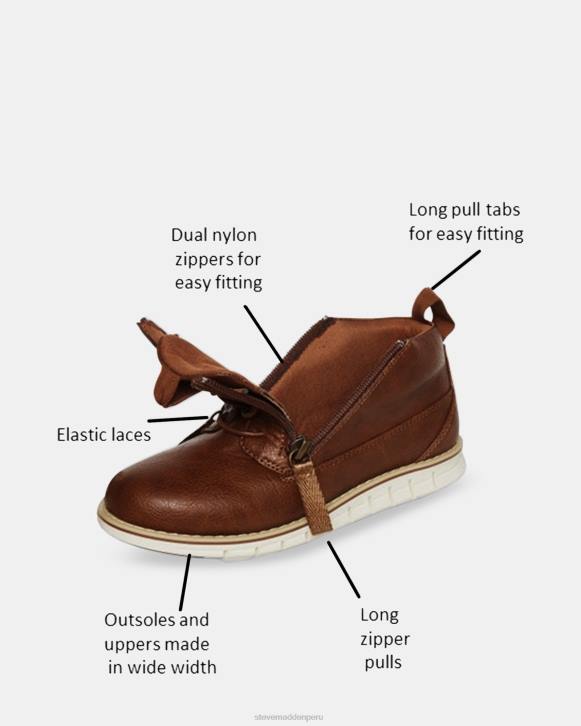 Steve Madden calzado niños La mayor 4DZJ1170 marrón