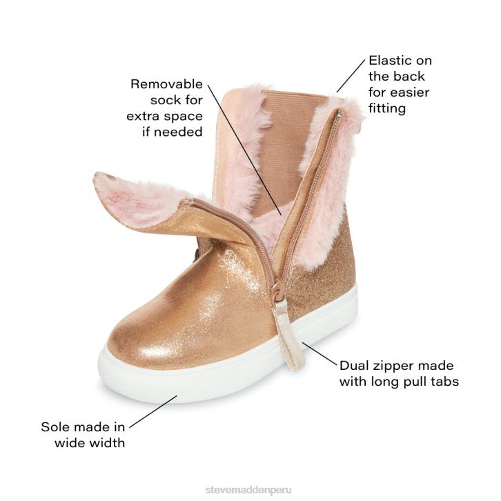 Steve Madden calzado niños agobi 4DZJ1171 bronce múltiple