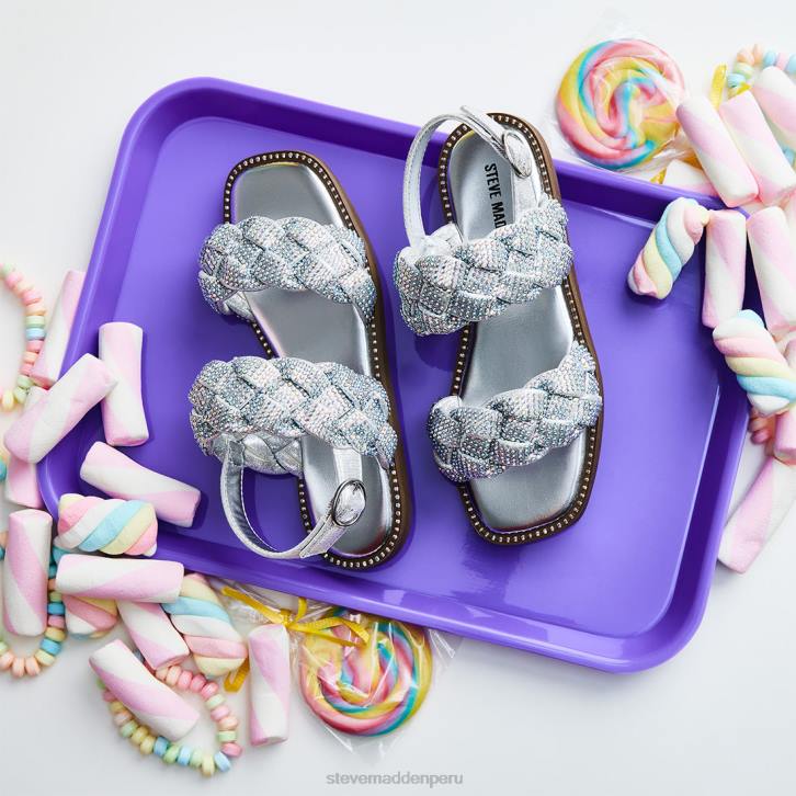 Steve Madden calzado niños novato 4DZJ1093 plata