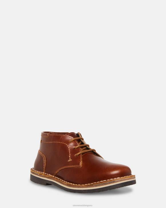 Steve Madden calzado niños bharkeen 4DZJ1149 cuero coñac