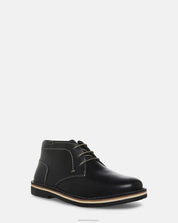 Steve Madden calzado niños bharkeen 4DZJ1153 cuero negro